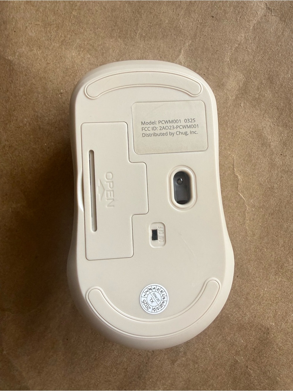 Wireless Tan Computer Mouse - Picture 2 of 2